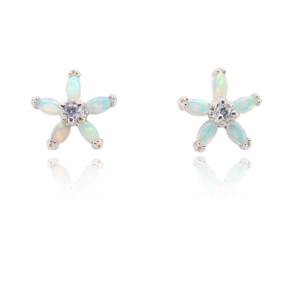 SOLID CRYSTAL OPAL EARRINGS