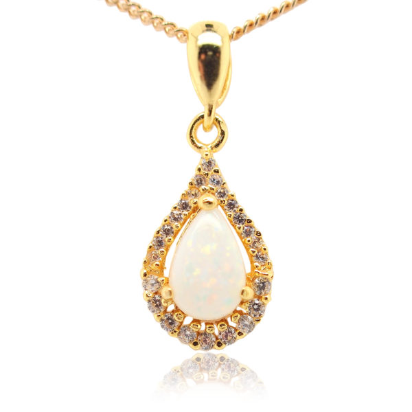 Blue Green Pink Sterling Silver Gold Plate Solid Australian White Opal Necklace Pendant