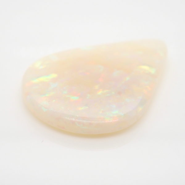 Unset Solid White Opal | Opals Down Under