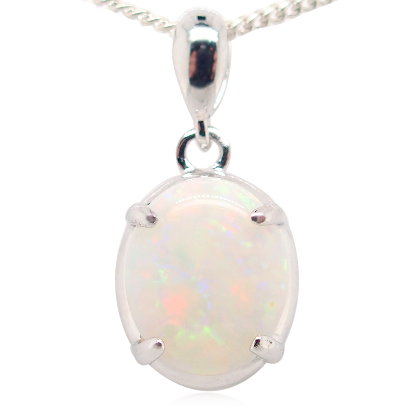 Genuine Australian Kangaroo Opal Necklace Pendant 925 Sterling Silver Gift  | eBay