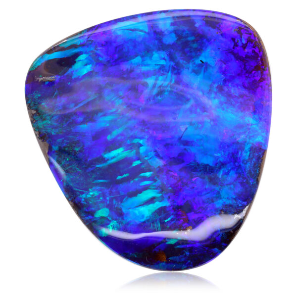 Green, Blue and Purple Unset Solid Australian Boulder Opal