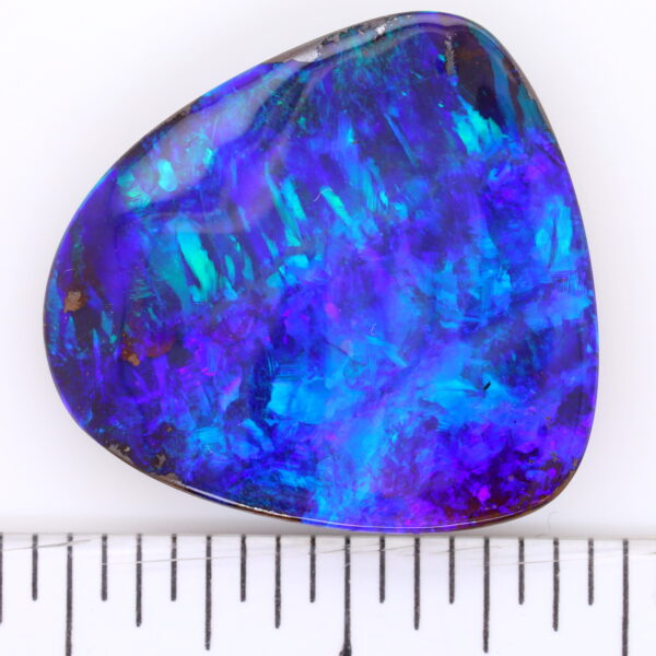 Green, Blue and Purple Unset Solid Australian Boulder Opal