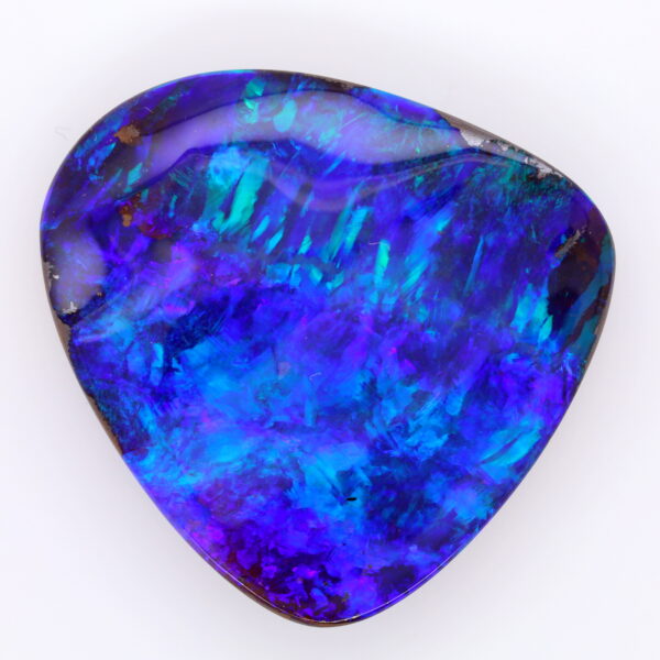 Green, Blue and Purple Unset Solid Australian Boulder Opal