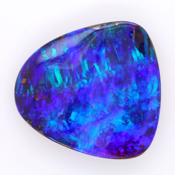 Green, Blue and Purple Unset Solid Australian Boulder Opal