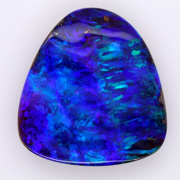 Green, Blue and Purple Unset Solid Australian Boulder Opal