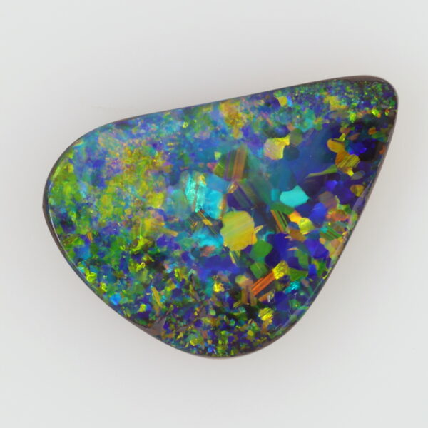 Green, Blue, Orange and Purple Unset Solid Australian Boulder Opal