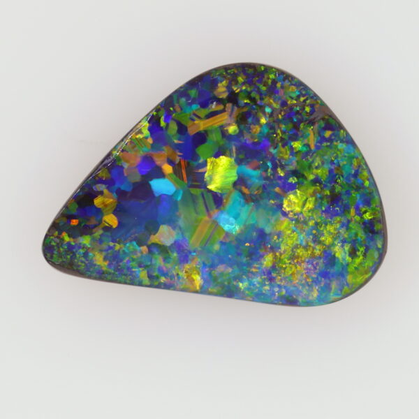 Green, Blue, Orange and Purple Unset Solid Australian Boulder Opal