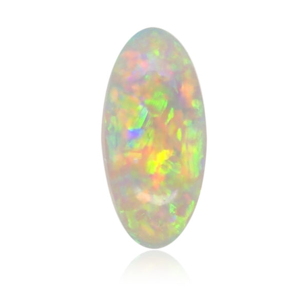 Orange, Blue, Yellow and Green Unset Solid Australian Crystal Opal