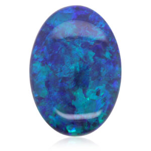 Green, Blue Unset Solid Black Opal