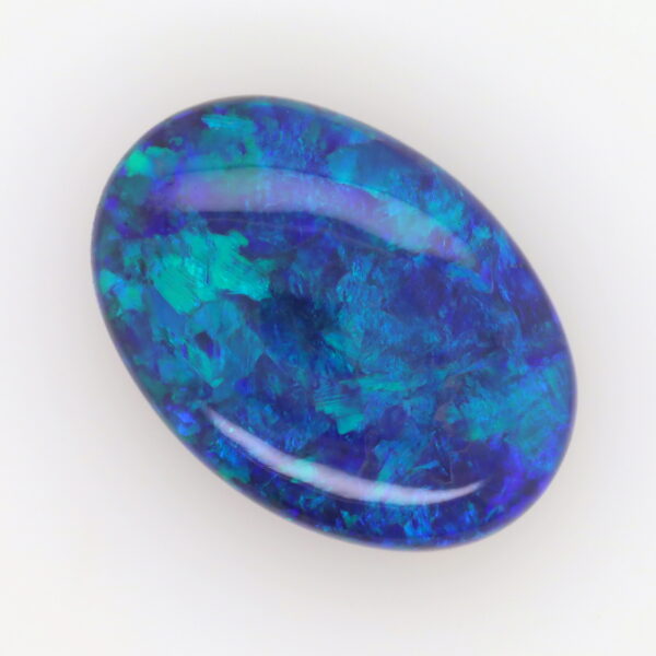 Green, Blue Unset Solid Black Opal