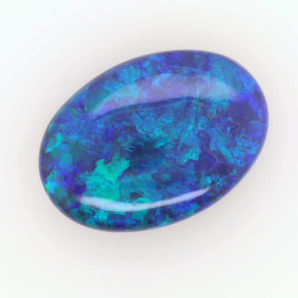 Green, Blue Unset Solid Black Opal