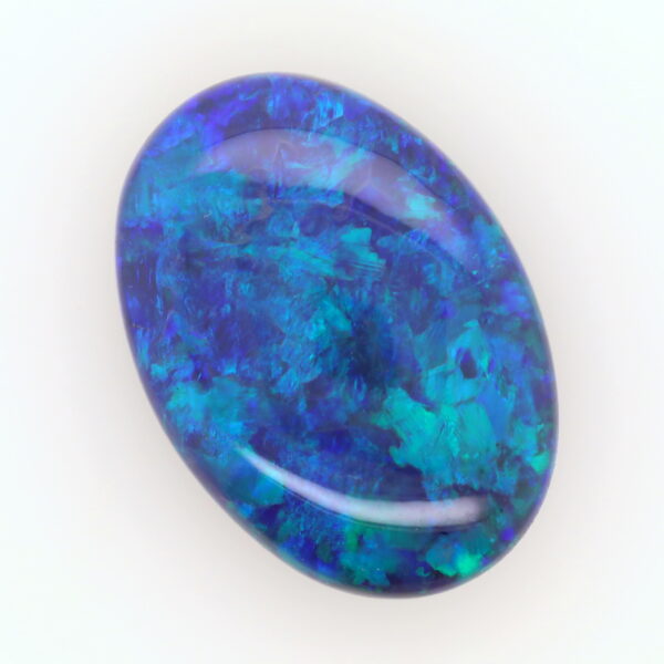 Green, Blue Unset Solid Black Opal