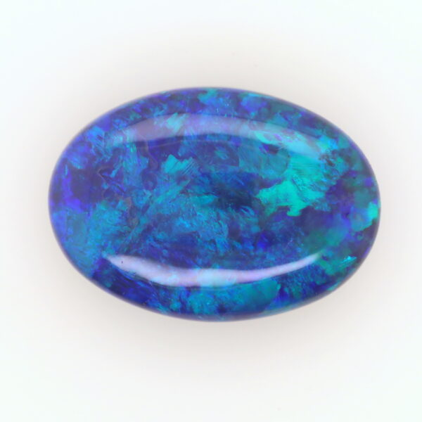 Green, Blue Unset Solid Black Opal