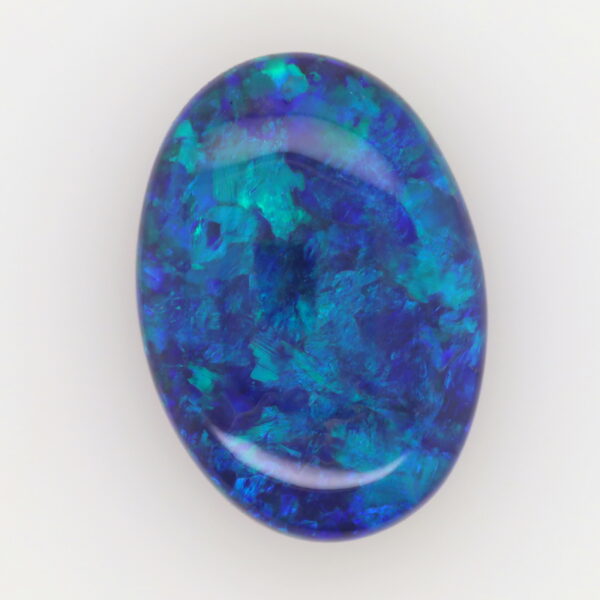 Green, Blue Unset Solid Black Opal