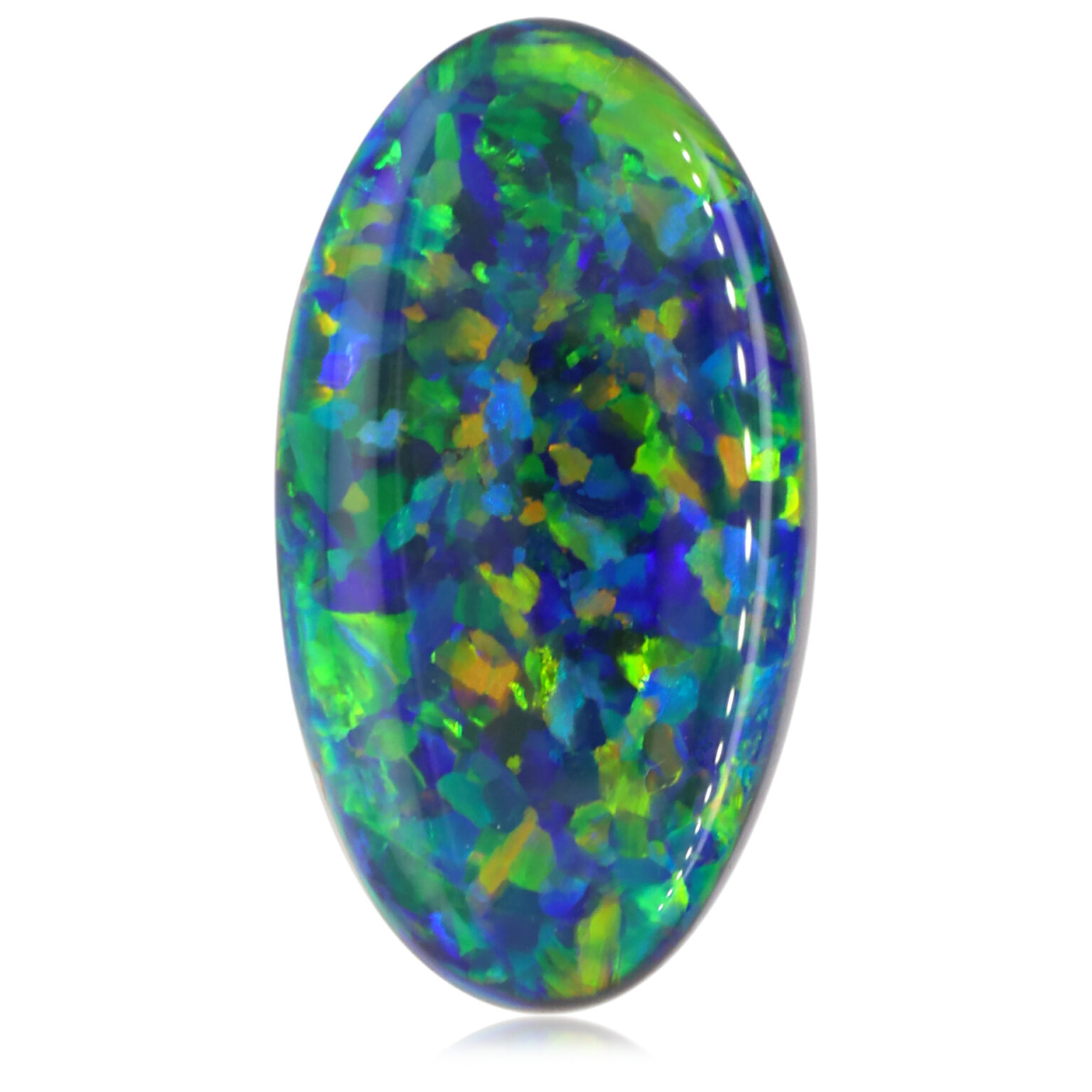 Unset Solid Black Opal | Opals Down Under