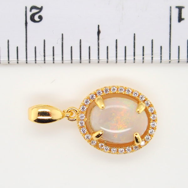 Blue Green Pink Sterling Silver Gold Plate Solid Australian White Opal Necklace