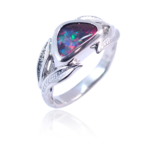 opal and diamond wedding rings