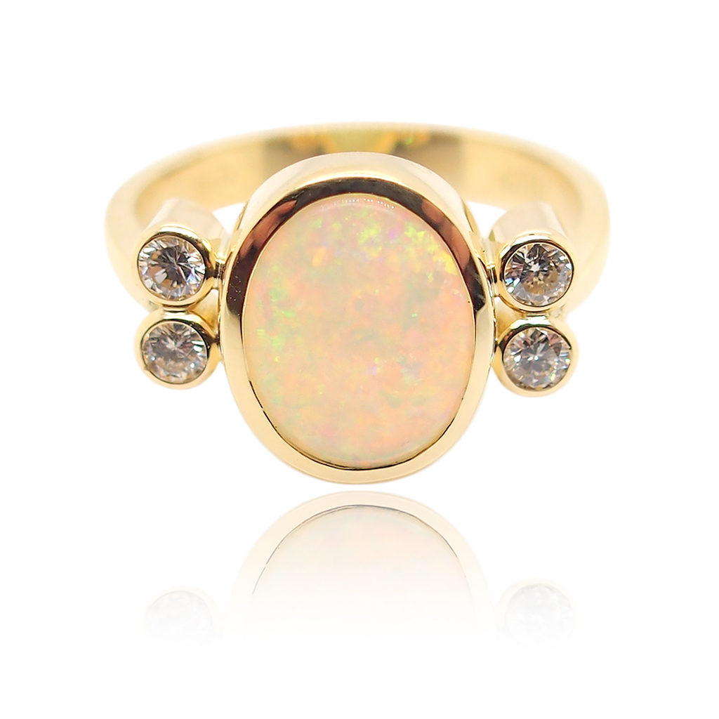 custom opal engagement rings