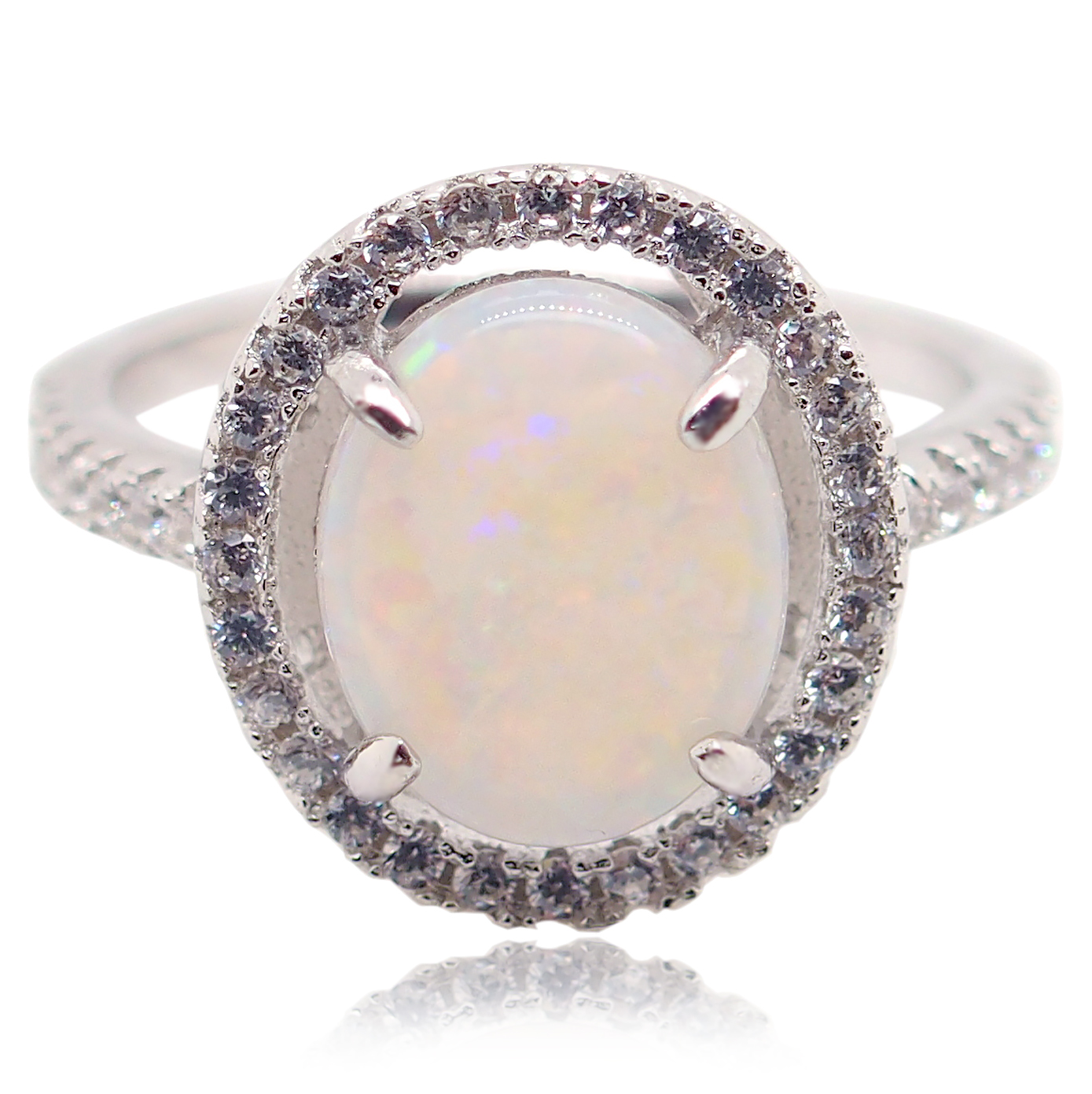 Solid White Opal Ring | Opals Down Under