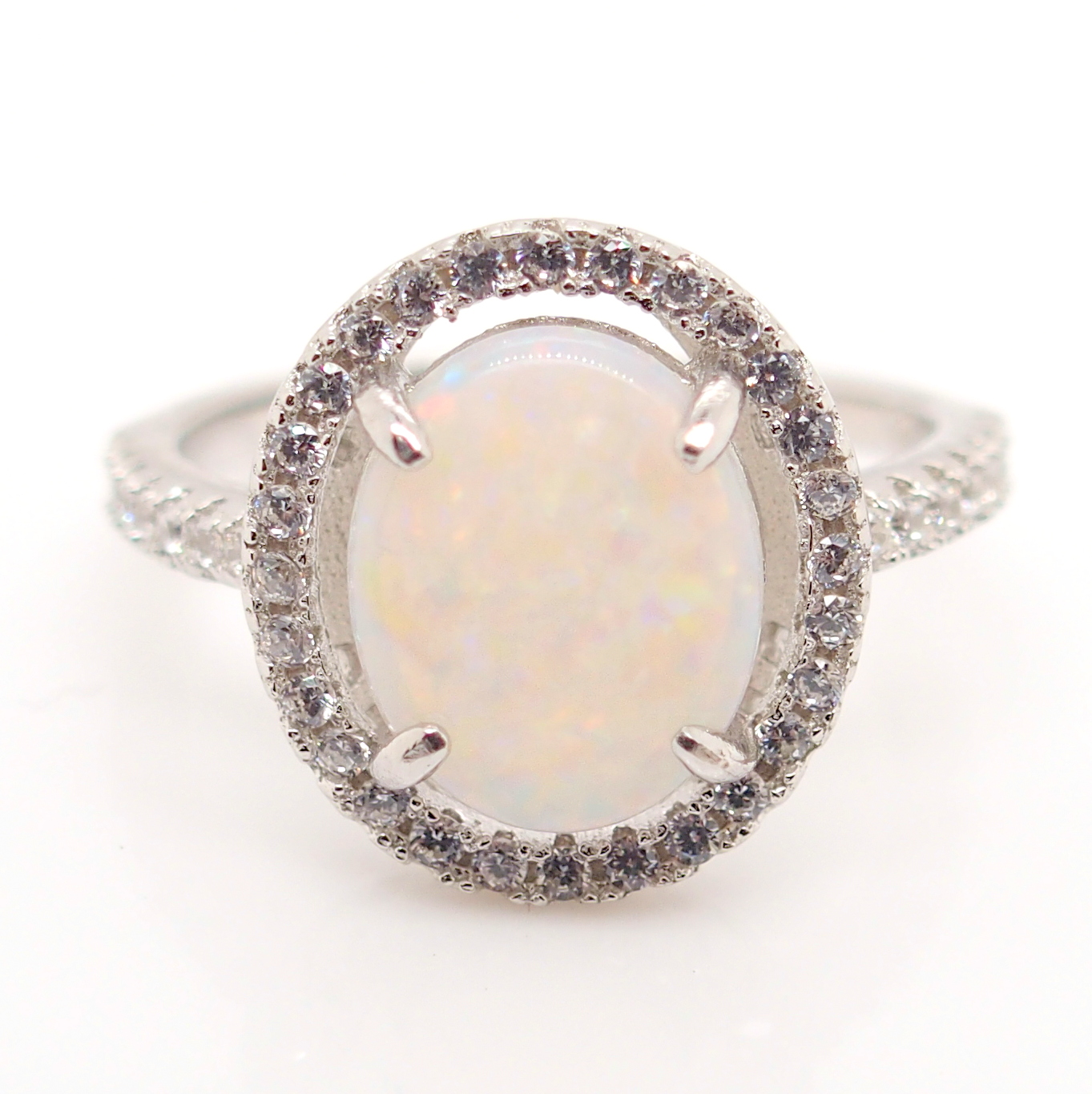 Solid White Opal Ring | Opals Down Under