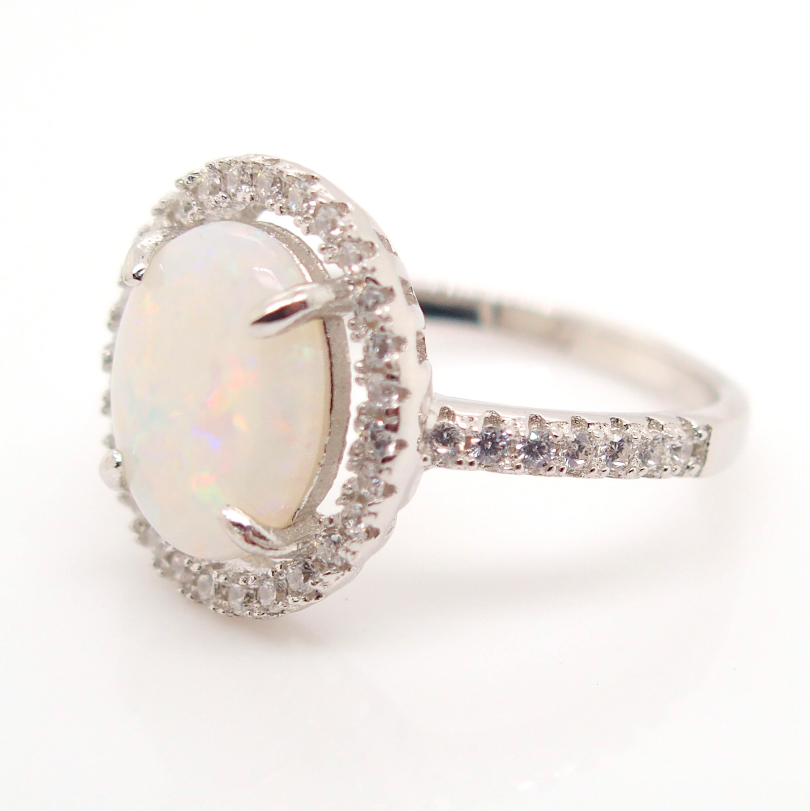 Solid White Opal Ring | Opals Down Under