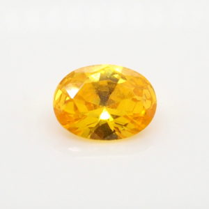 Unset Orange Yellow Australian Sapphire