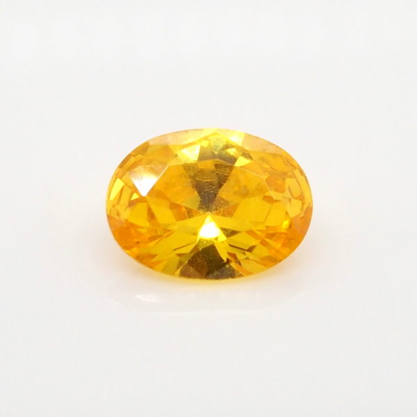 Unset Orange Yellow Australian Sapphire