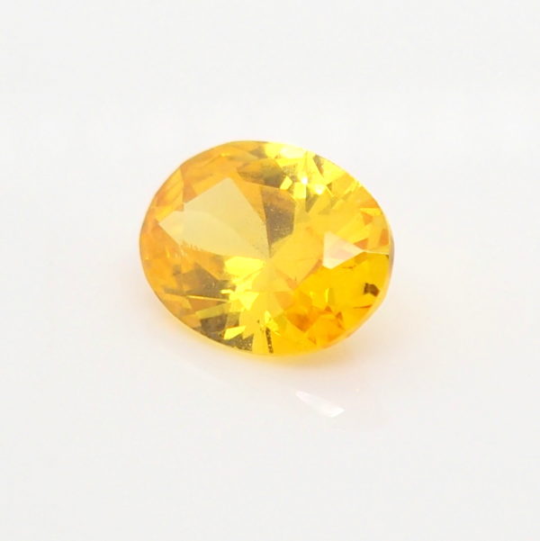 Unset Orange Yellow Australian Sapphire