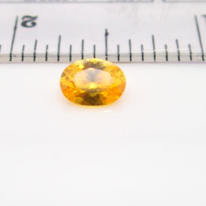 Unset Orange Yellow Australian Sapphire