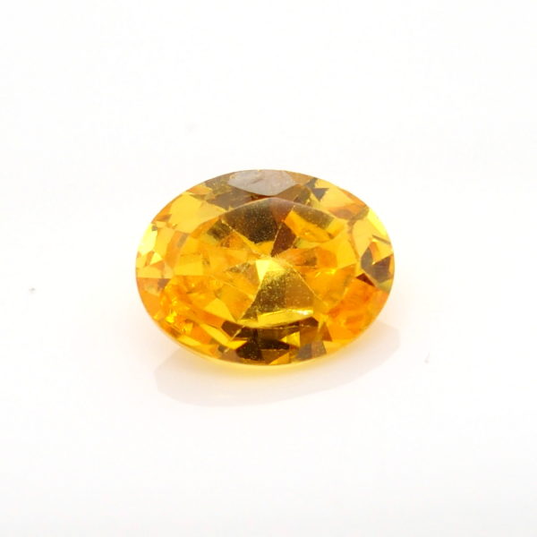 Unset Yellow Orange Australian Sapphire
