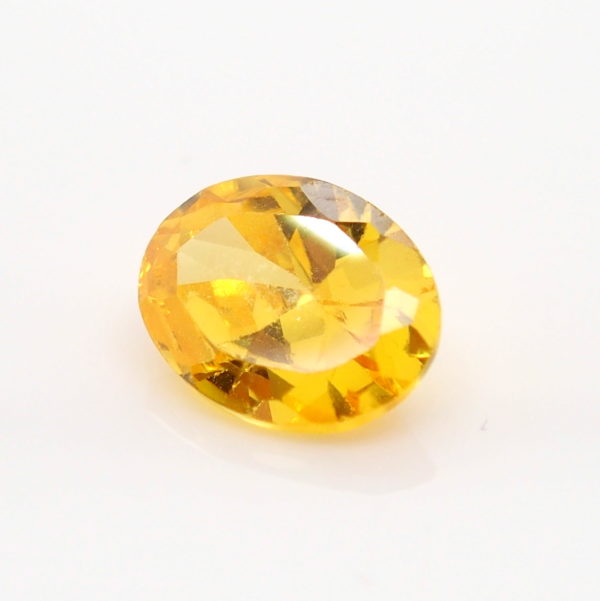 Unset Yellow Orange Australian Sapphire
