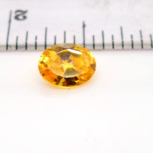 Unset Yellow Orange Australian Sapphire