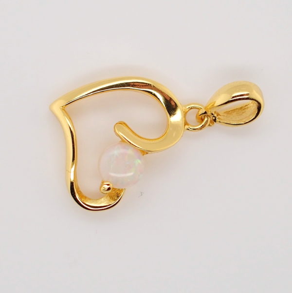 Blue Green Pink Sterling Silver Gold Plate Solid Australian White Opal Necklace Pendant