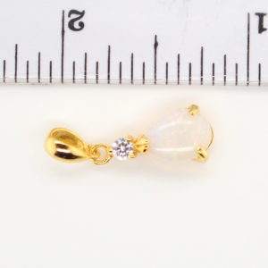 Blue Green Pink Sterling Silver Gold Plate Solid Australian White Opal Necklace Pendant