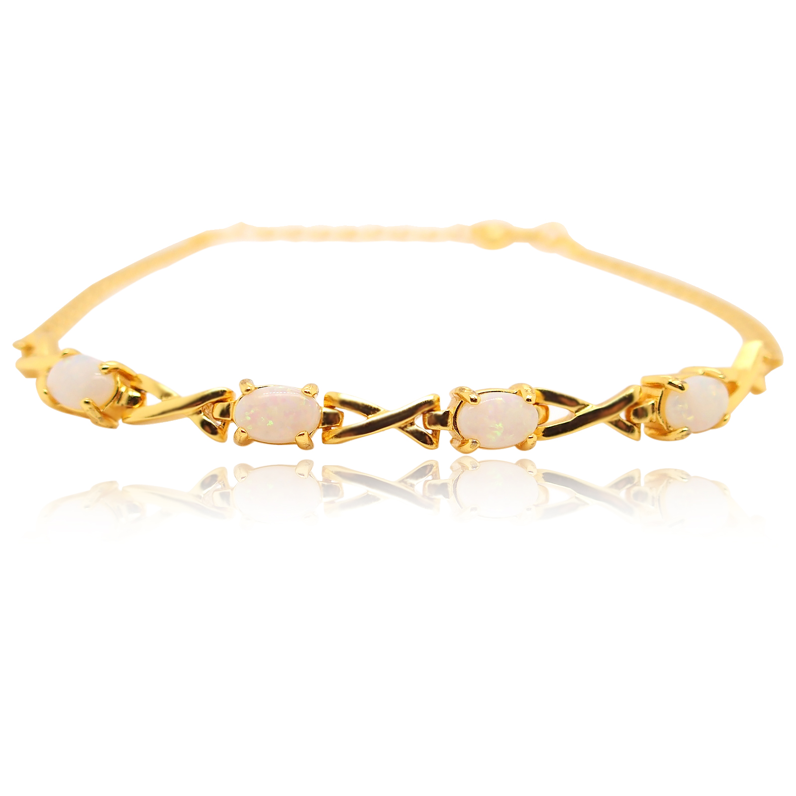 White gold opal bracelet store
