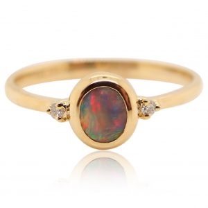 Black Opal Ring