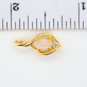 Blue Green Pink Sterling Silver Gold Plate Solid Australian White Opal Necklace Pendant