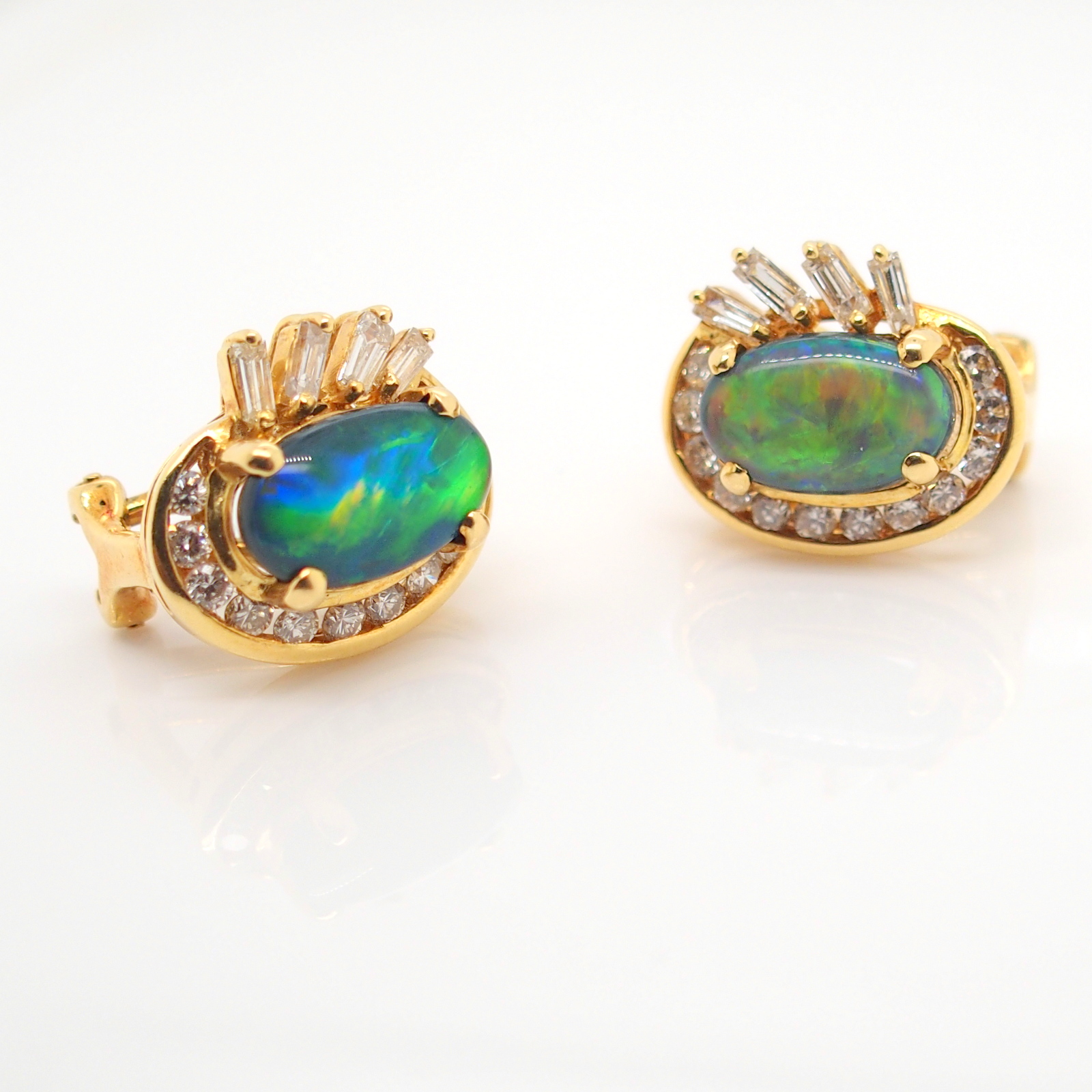 Green Opal and Crystal Drop Earrings  The Butler Collection