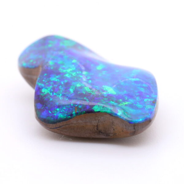Blue and Green Unset Solid Australian Boulder Opal