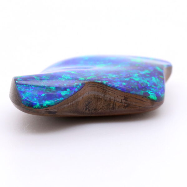 Blue and Green Unset Solid Australian Boulder Opal