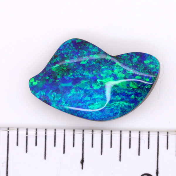 Blue and Green Unset Solid Australian Boulder Opal
