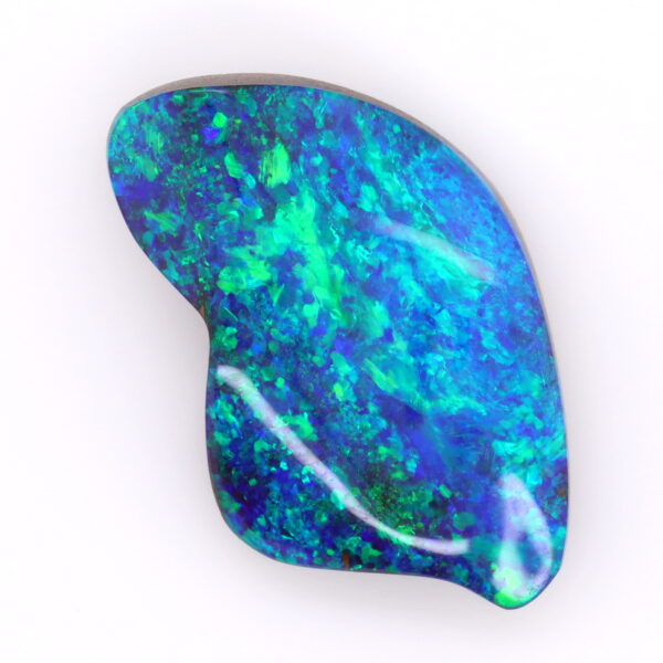 Blue and Green Unset Solid Australian Boulder Opal