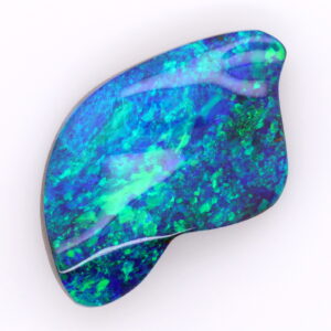 Blue and Green Unset Solid Australian Boulder Opal