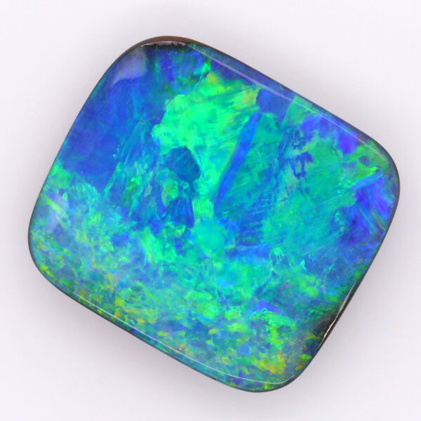Blue and Green Unset Solid Australian Boulder Opal