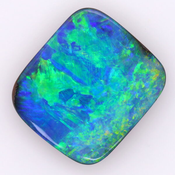 Blue and Green Unset Solid Australian Boulder Opal