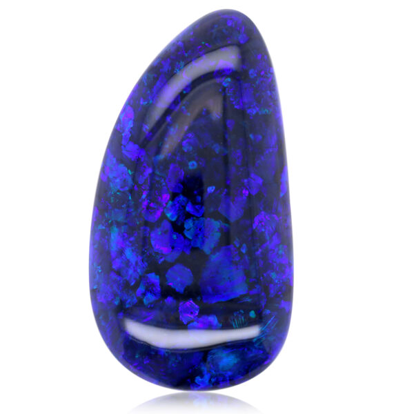 Blue, Purple Unset Solid Black Opal