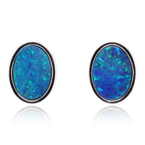 Doublet Opal earrings