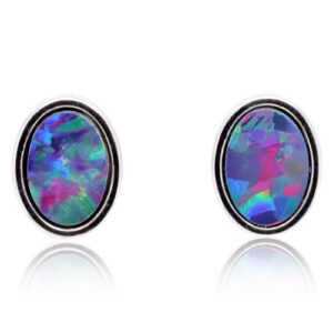 Doublet Opal earrings