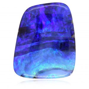 Blue and Purple Unset Solid Australian Boulder Opal