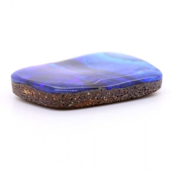Blue and Purple Unset Solid Australian Boulder Opal